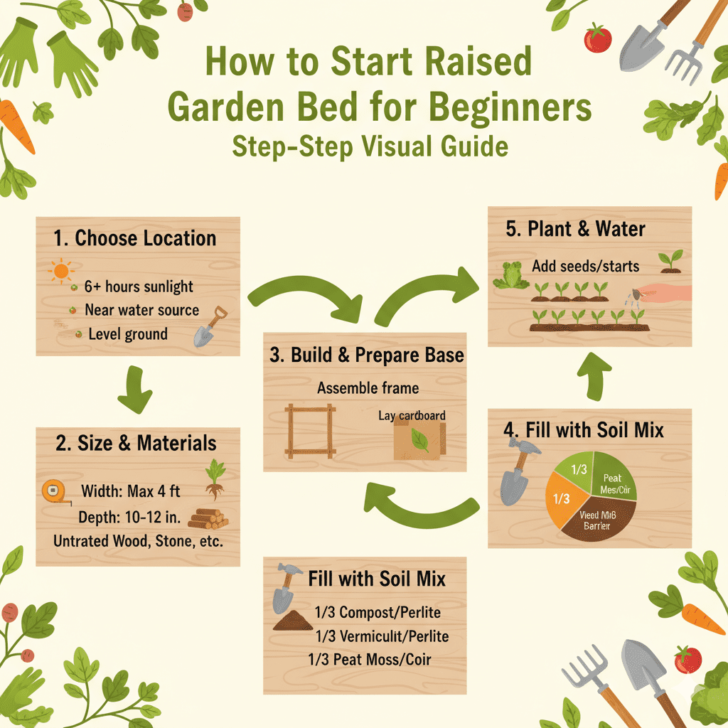 How to Start a Raised Garden Bed for Beginners: The Ultimate Guide 2 How to Start a Raised Garden Bed for Beginners 1