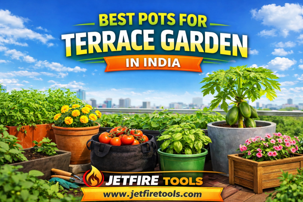 Complete Terrace Gardening Guide: Transform Your Roof into a Thriving Green Oasis 2 Best Pots for Terrace Garden in India