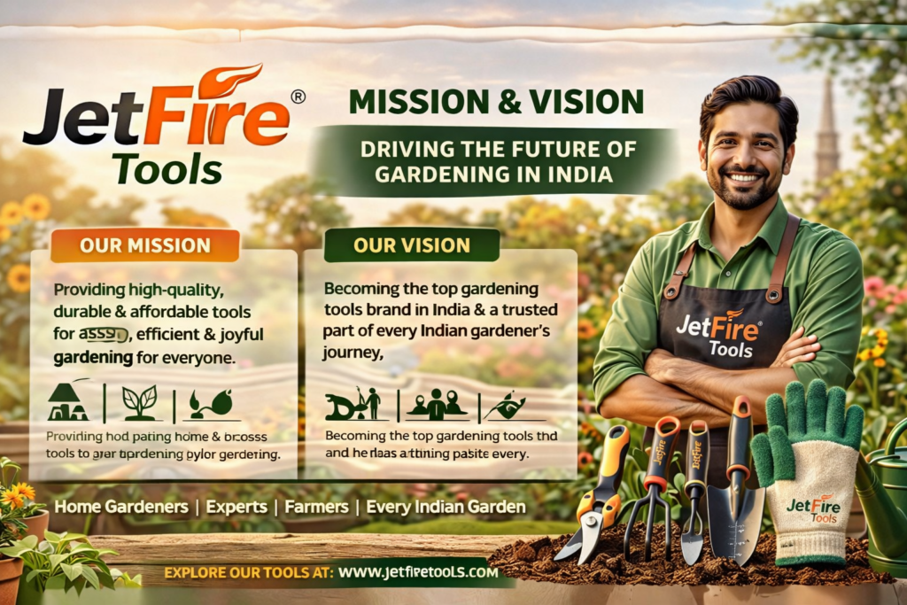 JetFire Tools Mission and Vision | Best Gardening Tools Brand India 1 JetFire Tools Mission and Vision Best Gardening Tools Brand India
