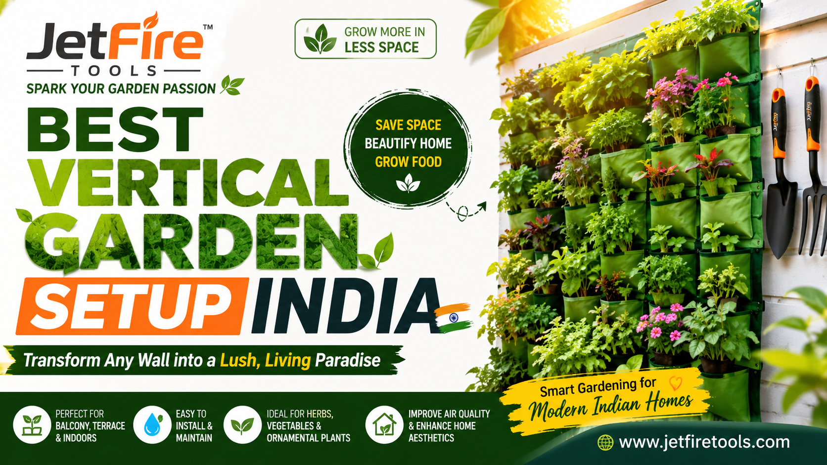 Best Vertical Garden Setup India (Ultimate & Proven Guide) – Transform Small Spaces into Lush Green Walls 4 Best Vertical Garden Setup India