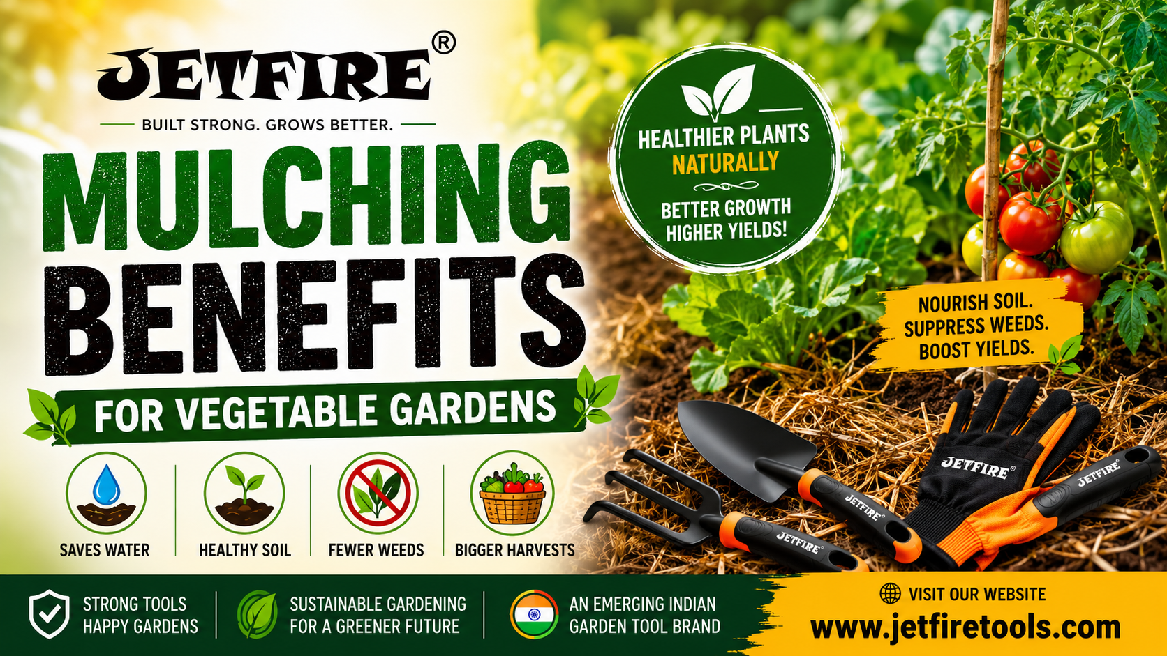 Amazing Mulching Benefits for Vegetable Gardens: Proven Ways to Boost Growth, Save Water & Improve Soil Naturally 4 Mulching Benefits for Vegetable Gardens